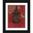 thumbnail image 1 of Wyatt Jr., Norman 19x24 Black Ornate Wood Framed with Double Matting Museum Art Print Titled - Asian Bird Cage II, 1 of 4