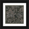 thumbnail image 1 of Wyatt Jr., Norman 20x20 Black Ornate Wood Framed with Double Matting Museum Art Print Titled - Island Batik I, 1 of 4