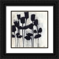 thumbnail image 1 of Wyatt Jr., Norman 20x20 Black Ornate Wood Framed with Double Matting Museum Art Print Titled - Small Roses II, 1 of 4