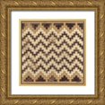 thumbnail image 1 of Wyatt Jr., Norman 20x20 Gold Ornate Wood Framed with Double Matting Museum Art Print Titled - Antique Mudcloth III, 1 of 4