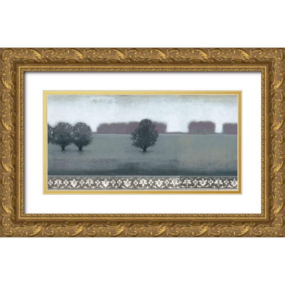 Wyatt Jr., Norman 24x14 Gold Ornate Wood Framed with Double Matting Museum Art Print Titled - Smoky Dawn II