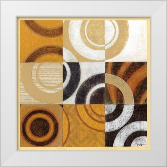 Wyatt Jr., Norman 26x26 White Modern Wood Framed Museum Art Print Titled - Pulse I