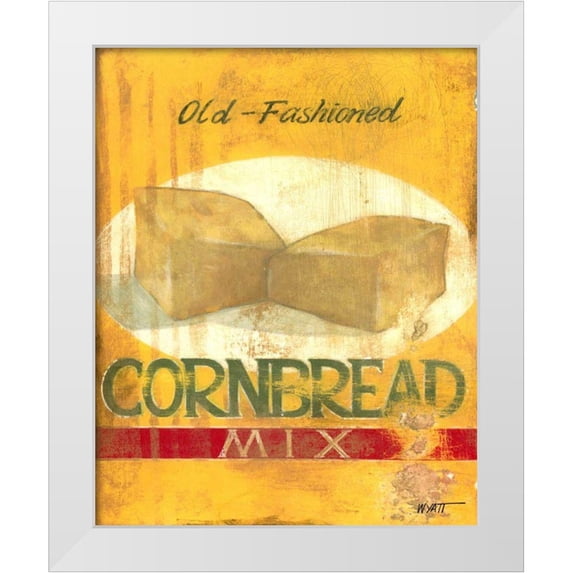 Wyatt Jr., Norman 26x32 White Modern Wood Framed Museum Art Print Titled - Cornbread Mix