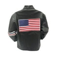 thumbnail image 1 of Wyatt Williams American Flag Faux Leather Jacket - Mens 2XL, 1 of 7