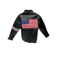 thumbnail image 1 of Wyatt Williams American Flag Genuine Leather Jacket - Mens Medium, 1 of 7