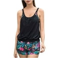 thumbnail image 1 of Wycnly Bathing Suits for Women Womens Swimsuits Two Piece Swimsuit Womens Summer Hawaiian Floral Tankini Bathing Suit Ladies Girls Beach Party Strap Bikini Swimwear Tankini, 1 of 7