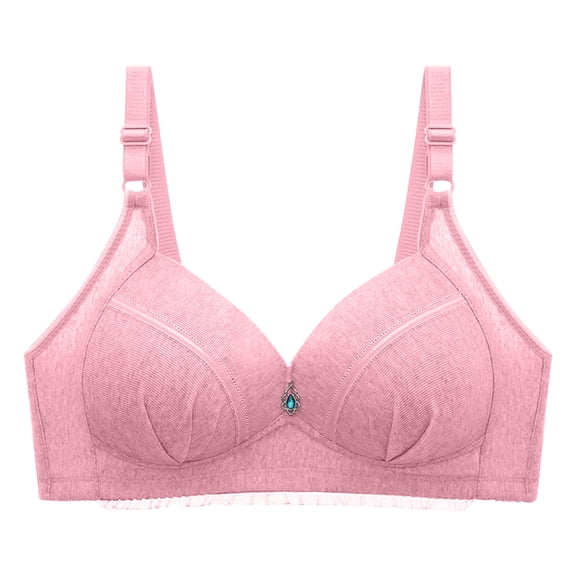 Wycnly Bras for Women,Womens Full Figure Bras,Push up Bras for Women Plus Size Full Coverage Compression Underwire Bra Everyday Ladies Elder Comfy Breathable Bralettes