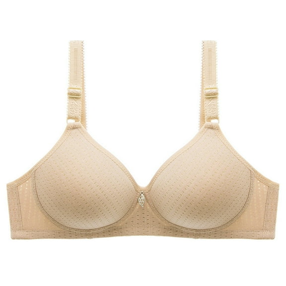 Wycnly Bras for Women,Womens Push Up Bras,Womens Underwire Bras Ladies Plus Size Comfort Lightweight Compression Bra Daily Plus Size Full Figure Seamless Underwear Bras