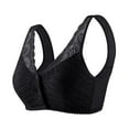 thumbnail image 1 of Wycnly Bras for Women,Womens Wireless Bras,Womens Sports Bras Wirefree Comfort Lace Patchwork Seamless Bralettes Ladies Elder Front Closure Full Coverage Push up Bra, 1 of 3