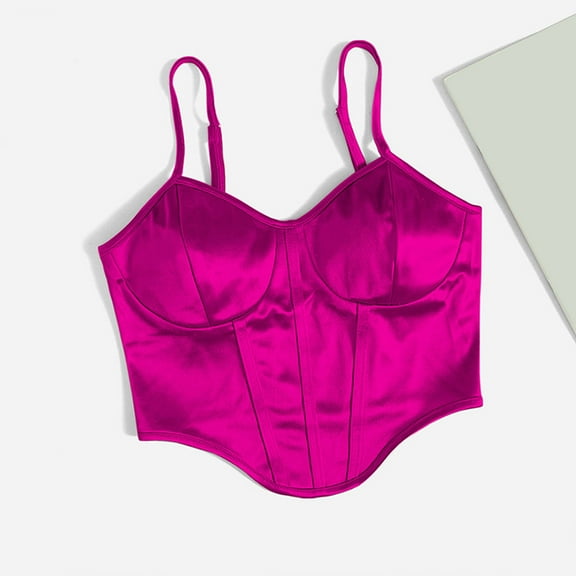 Wycnly Cami Tops for Women White Tank Top Lightweight Sliky Satin Spaghetti Strap Going out Tops 2025 Fashion Solid Sleeveless Tops Ladies Sleeveless Shirt