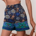 thumbnail image 1 of Wycnly Shorts for Women Womens Shorts Summer Beach Vintage Bohemian Floral Loose Straight Leg Shorts Fashion Elastic Waist Plus Size Ladies Shorts, 1 of 5