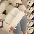 thumbnail image 1 of Wycnly Leggings for Women Womens Leggings Winter Wram Thicken Cozy Fleece Full Length Legging Pants Casual Solid High Waist Slim Long Pants Under $5, 1 of 8