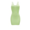 thumbnail image 1 of Wycnly Formal Dresses for Women Night Club Sexy Camisole Basic Bodycon Knitted Mini Dress Crewneck Sleeveless Solid 2024 Summer Short Dresses Green m Clothes, 1 of 5