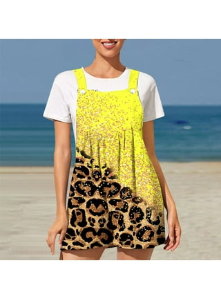 Leopard overall dress new arrivals