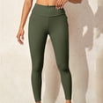thumbnail image 1 of Wycnly Leggings for Women Womens Yoga Leggings Fashion High Waist Lightweight Stretchy Sports Legging Pants Ladies Girls Solid Slim Sports Gym Pocket Long Leggings, 1 of 6