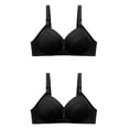 thumbnail image 1 of Wycnly Push Up Bra for Women 2pcs Large Size Comfort Compression T-shirt Bra Elder Underwire Full Coverage Full Figure Bras Bras for Women Bras, 1 of 7