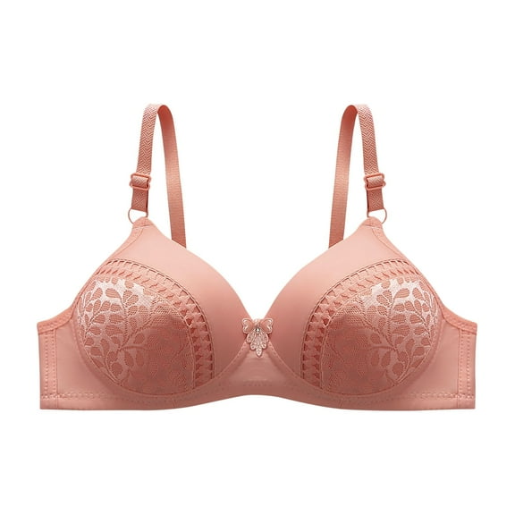 Wycnly Push Up Bra for Women Comfort Breathable Lace Lace Full Coverage T-shirt Bra Elder Compression Underwire Full Figure Bras Sports Bras Bras