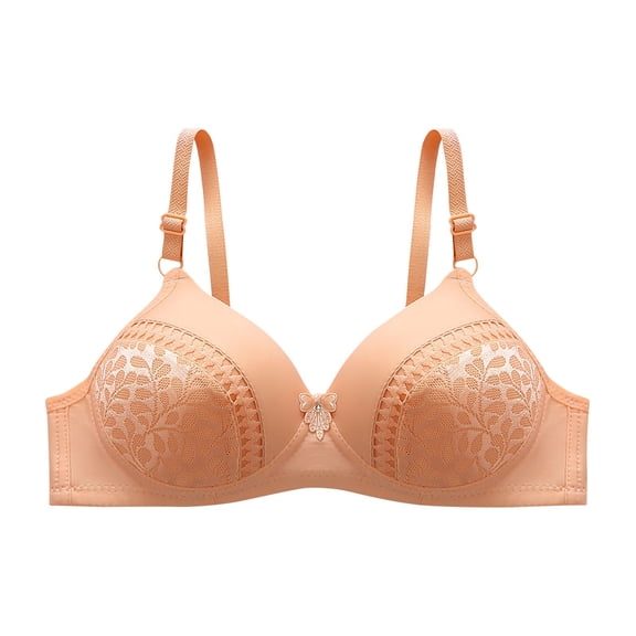 Wycnly Push Up Bra for Women Comfort Breathable Lace Lace Full Coverage T-shirt Bra Elder Compression Underwire Full Figure Bras Sports Bras for Women Bras