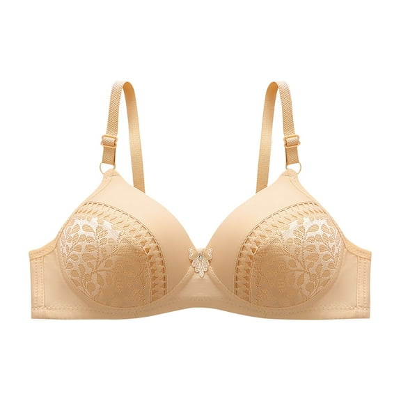 Wycnly Push Up Bra for Women Comfort Breathable Lace Lace Full Coverage T-shirt Bra Elder Compression Underwire Full Figure Bras Womens Sports Bras Bras