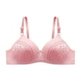 thumbnail image 1 of Wycnly Push Up Bra for Women Comfort Breathable Lace Lace Full Coverage T-shirt Bra Ladies Compression Underwire Full Figure Bras Wireless Bras for Women Bras, 1 of 4
