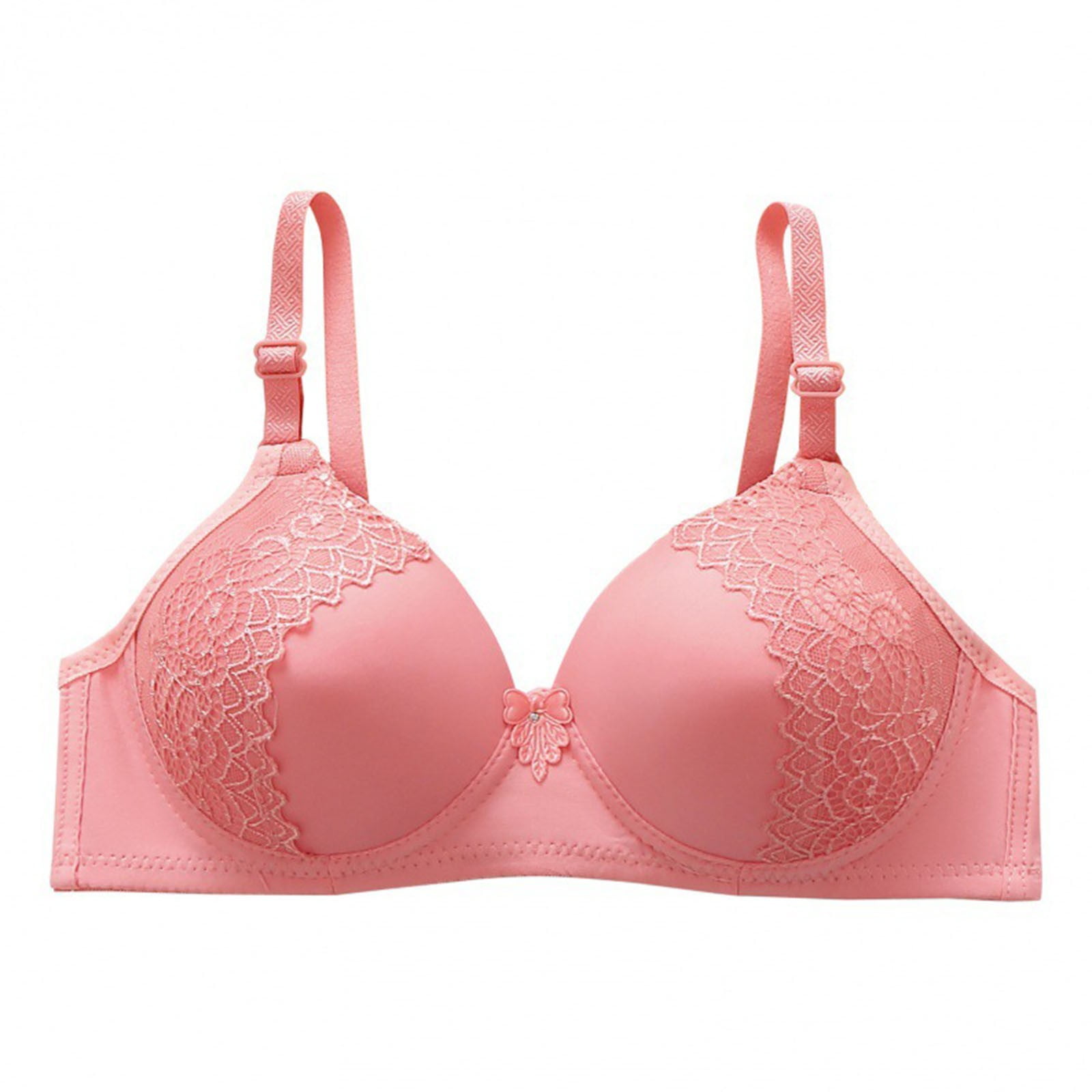 Wycnly Push Up Bra for Women Large Size Lace Trim Comfy Lightweight ...