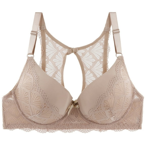 Wycnly Push Up Bra for Women Plus Size Full Figure Compression Lace Bra Elder Underwire Full Coverage T-Shirt Bras Bras for Women No Underwire Summer Saving Bras
