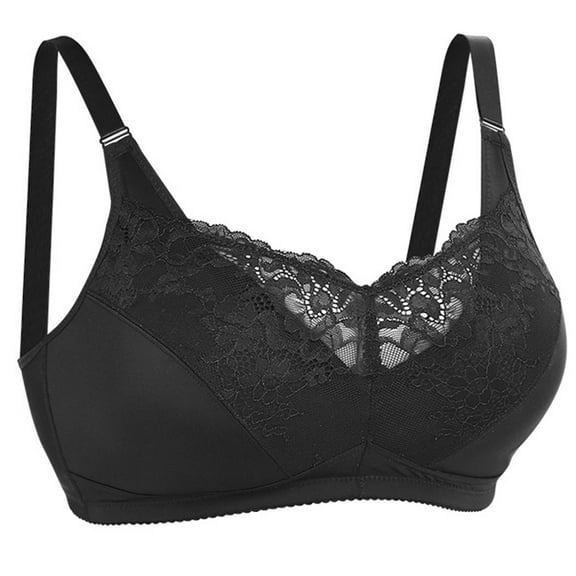 Wycnly Push Up Bra for Women Plus Size Compression Comfy Breathable Lace Bra Ladies Seamless Full Coverage Full Figure Bras Women's Sports Bras Bras
