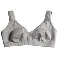 thumbnail image 1 of Wycnly Sports Bras for Women Large Size Lace Patchwork Comfy Wireless Full Figure Bra Ladies Full Coverage Seamless Bralette Womens Sports Bras Bras, 1 of 6