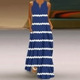 thumbnail image 1 of Wycnly Summer Dresses for Women Maxi Dresses for Women 2025 Beach Boho Loose Maxi Tank Dresses with Pocket Ladies Elegant Striped Print V-Neck Sleeveless Long Sundresses, 1 of 5