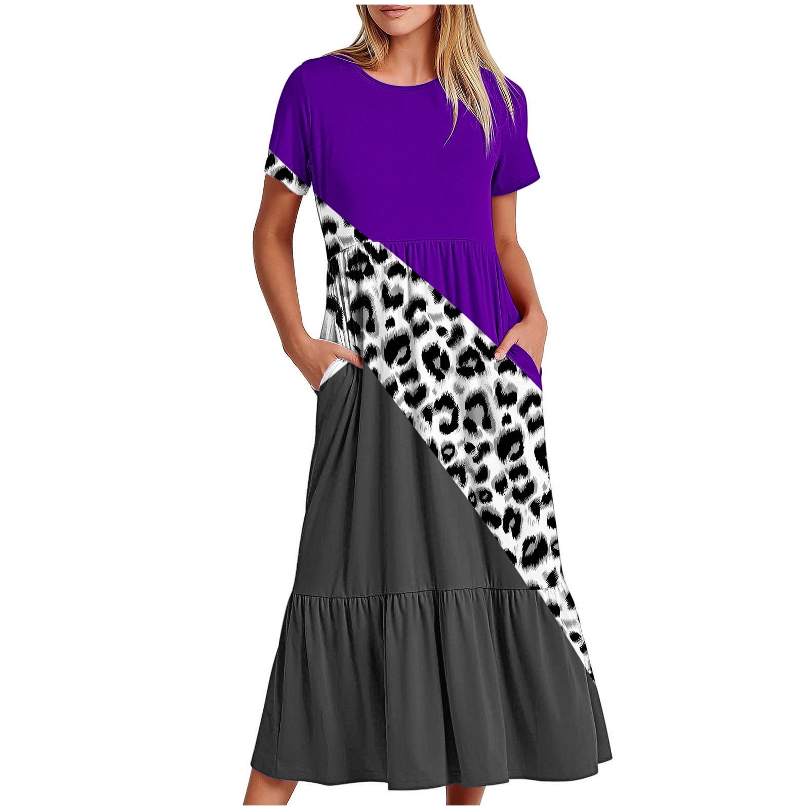 Wycnly Summer Dresses for Women Summer Dresses for Women 2025 Pleated ...