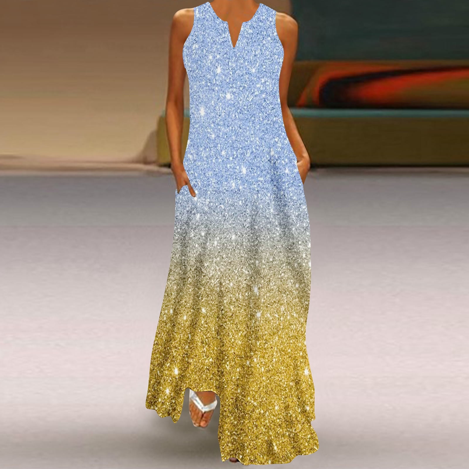 unique long formal dresses Elegant Sequinned Long Designer Formal Dress 42 main image 0