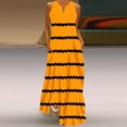 thumbnail image 1 of Wycnly Summer Dresses for Women Wedding Guest Dresses for Women Loose Beach Boho Tank Long Dresses with Pocket Womens Casual Striped Print V-Neck Sleeveless Maxi Sundresses, 1 of 5
