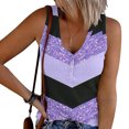 thumbnail image 1 of Wycnly Tank Top for Women Summer Tops for Women Plus Size Button up Slim Knitted Ribbed Tank Tops 2025 Fashion Color Patchwork Sleeveless Tee Tops Girls Sleeveless Shirt, 1 of 5