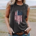 thumbnail image 1 of Wycnly Tank Top for Women Womens Workout Tops Loose Independency Day Patriotic 4th of July Tops 2025 Casual US Flag Print Sleeveless Tees Ladies Sleeveless Shirt, 1 of 4