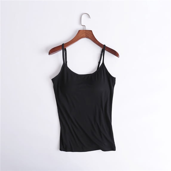 Wycnly Summer Tank Tops Solid Crewneck Sleeveless T Shirts for Women Ladies Plus Size Yoga Sports Camisole Strap Tops Underwear Black xxxxxxl Under $5