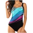 thumbnail image 1 of Wycnly Swimsuits for Women Athletic Swimsuits for Women Womens Bathing Suit One Piece Swimsuit One Piece Bathing Suit Ladies Girls Summer Fashion Geometric Print Strap Swimwear, 1 of 7