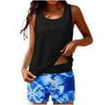 thumbnail image 1 of Wycnly Swimsuits for Women Tankini Sets for Women Womens Bathing Suit Two Piece Swimsuits Summer Hawaiian Beach Fashion Tie Dye Print Tank Top Swimwear with High Waist Boyshorts, 1 of 7