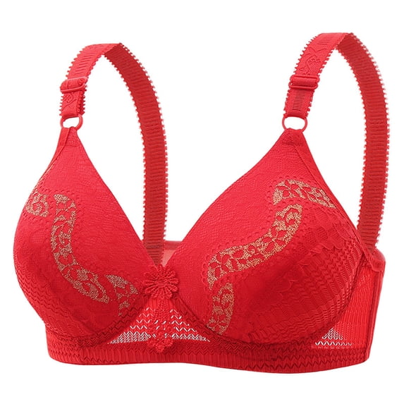 Wycnly T-Shirt Bras for Women Comfort Breathable Lace Lace Full Coverage T-shirt Bra Ladies Lightly Lined Underwire Push Up Bra Plus Size Bras for Women Bras
