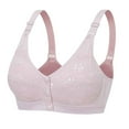 thumbnail image 1 of Wycnly T-Shirt Bras for Women Front Closure Plus Size Compression Daily Bra Elder Full Coverage Underwire Full Figure Bras Plus Size Bra Summer Saving Bras, 1 of 2