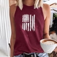 thumbnail image 1 of Wycnly Tank Top for Women Womens Summer Tops Comfy Loose Independence Day 4th of July Patriotic Tank Tops Casual US Flag Print Sleeveless Shirt Girls Sleeveless Shirt, 1 of 5