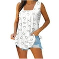 thumbnail image 1 of Wycnly Tank Top for Women Workout Tops Lightweight Comfy Loose Pleated Swing Tank Blouses Casual Floral Print Sleeveless T Shirts Girls Sleeveless Shirt, 1 of 4