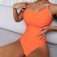 thumbnail image 1 of Wycnly Womens Swimsuits Modest Swimsuit for Women Modest Swimsuit One Piece Swimsuit Summer Slim Fit Spaghetti Strap Tummy Control Bathing Suits Womens Swimsuits, 1 of 7