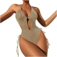 thumbnail image 1 of Wycnly Womens Swimsuits Monokini Swimsuit for Women Monokini Swimsuit One Piece Swimsuit Summer Hollow out Strap Tummy Control Tankini Swimwear Womens Bathing Suits, 1 of 6