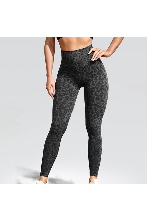 Womens Yoga Pants Womens Yoga Leggings Sexy Leopard Print Slim Stretchy Workout Sports Pants Fashion High Waist Lightweight Fitness Gym Legging Pants Fall