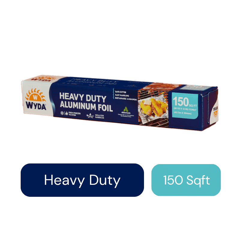 Wyda Heavy Duty Aluminum Foil Rolls, 150 Sqft, 1 Pack