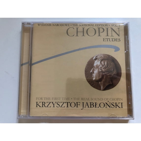 Wydanie Narodowe; The National Edition - Vol 5 - Chopin: Etudes / For The First Time - The Real Sound Of Choping, Krzysztof Jablonski / BeArTon Audio CD 1998 / CDB007