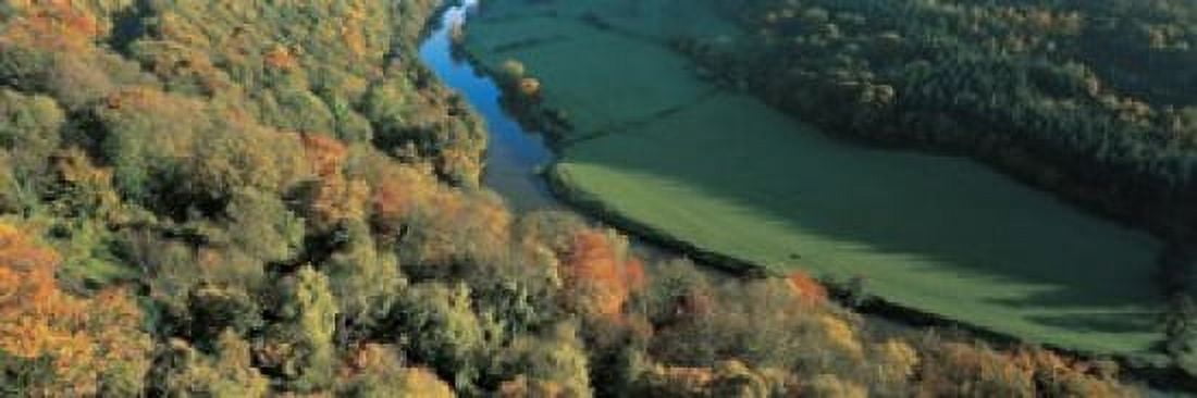 Wye Valley S Wales Canvas Art - Panoramic Images (36 x 12)