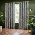 thumbnail image 1 of Wylder Chenille Bengal Tiger Eyelet Curtains, 1 of 4