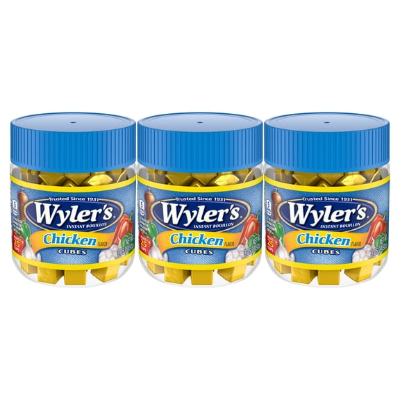 Wyler's Chicken Instant Bouillon Cubes, 3.25 oz (3-Pack)