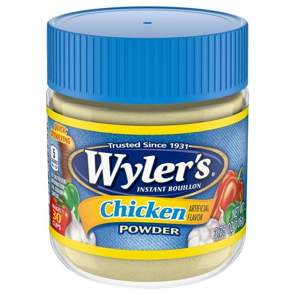 Wyler's Instant Bouillon Chicken Flavored Powder, 3.75 oz Jar